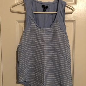LIGHT BLUE STRIPED GAP TANK TOP